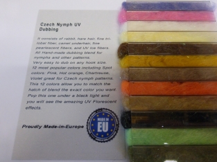 Czech Nymph UV Dubbing Box 12 Colors